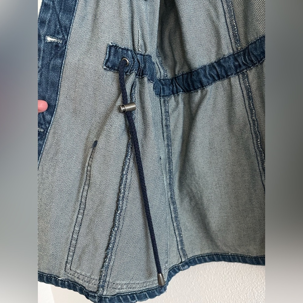 J. Jill | Utility Jacket | Chore Coat | Dark Wash Denim | Size M - Picture 4 of 5